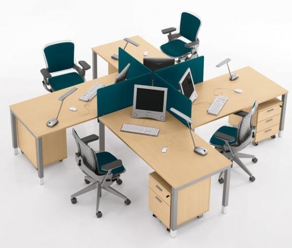 Cụm Bàn Làm Việc 4 Chỗ CBLV02